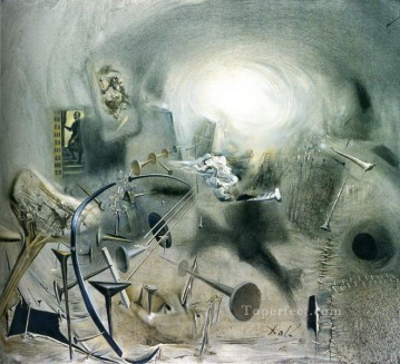Surrealismo Painting - Retrato de Juan de Pareja ajustando una cuerda a su mandolina Surrealista